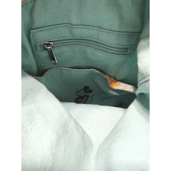 Disney Mickey & Minnie Mouse Floral Reversible Sling Bag New Release Mint Blue - Picture 7 of 8